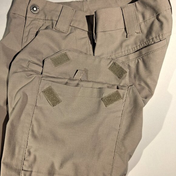 FIRST TACTICAL PANTS wms  8 Tall  Defender-124002  Tan  Pockets  Double Knee EUC - Picture 11 of 12
